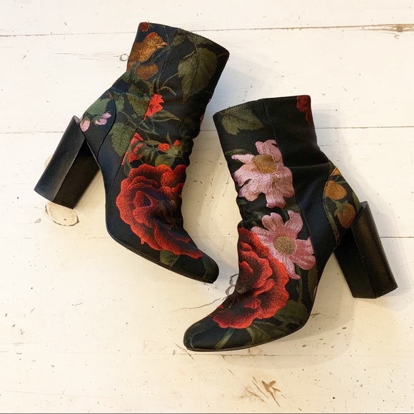 Jeffrey Campbell Shoes - Jeffery Campbell Stratford Floral Brocade Boots